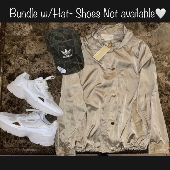 New Michael Kors Khaki Satin Lightweight Bomber Jacket Size Large✨Beautiful!! - Picture 8 of 11